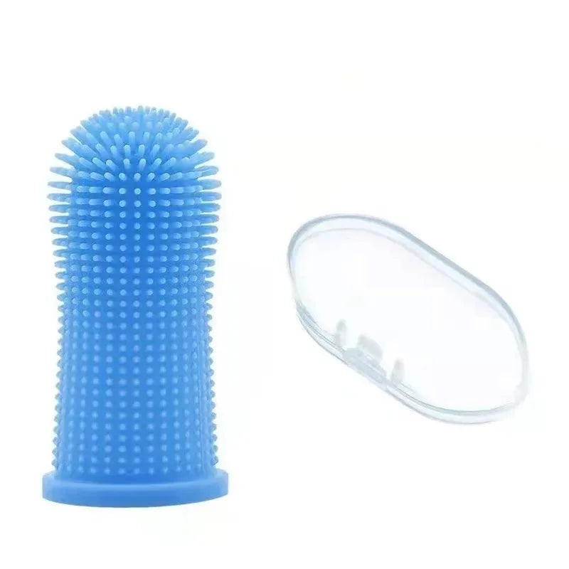 1/2/3pcs Dog Super Soft Pet Finger Toothbrush Teeth Cleaning Bad Breath Care Nontoxic Silicone Tooth Brush Tool