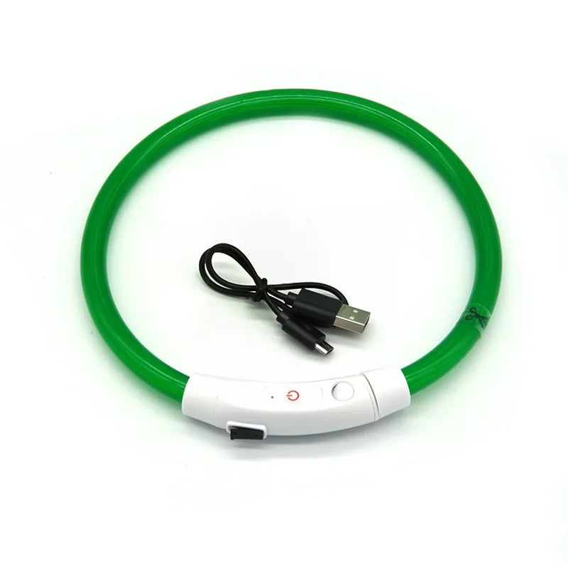 3 Modes Usb Dog Luminous Charge Collar Led Cat Dogs Collars Detachable Night Led Glow Dog Loss Prevention Collar Pet Accessories