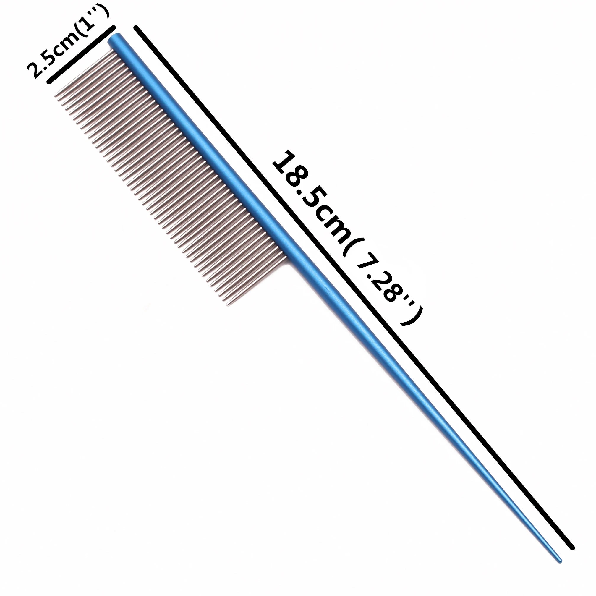Pet Comb Aluminium Handle Dog Grooming Comb Colorful Cat Flur Comb Light Colorful Brush for Pet Salon Dropshipping
