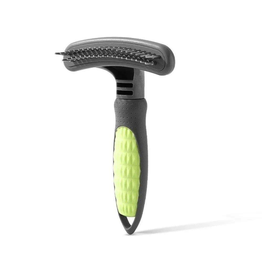 Large Size Pet Undercoat Rake 20 Single Row Rotating Pins 39 Double Row Rotating Pins Pet Hair Removal Brush
