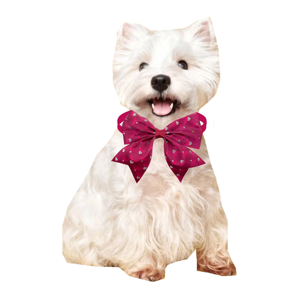 50/100pcs Dog Bow Tie Love Style Pet Supplies Neckties Small Dog Bowtie Pet Dog Cat Bowties Small Dog Grooming Accessories