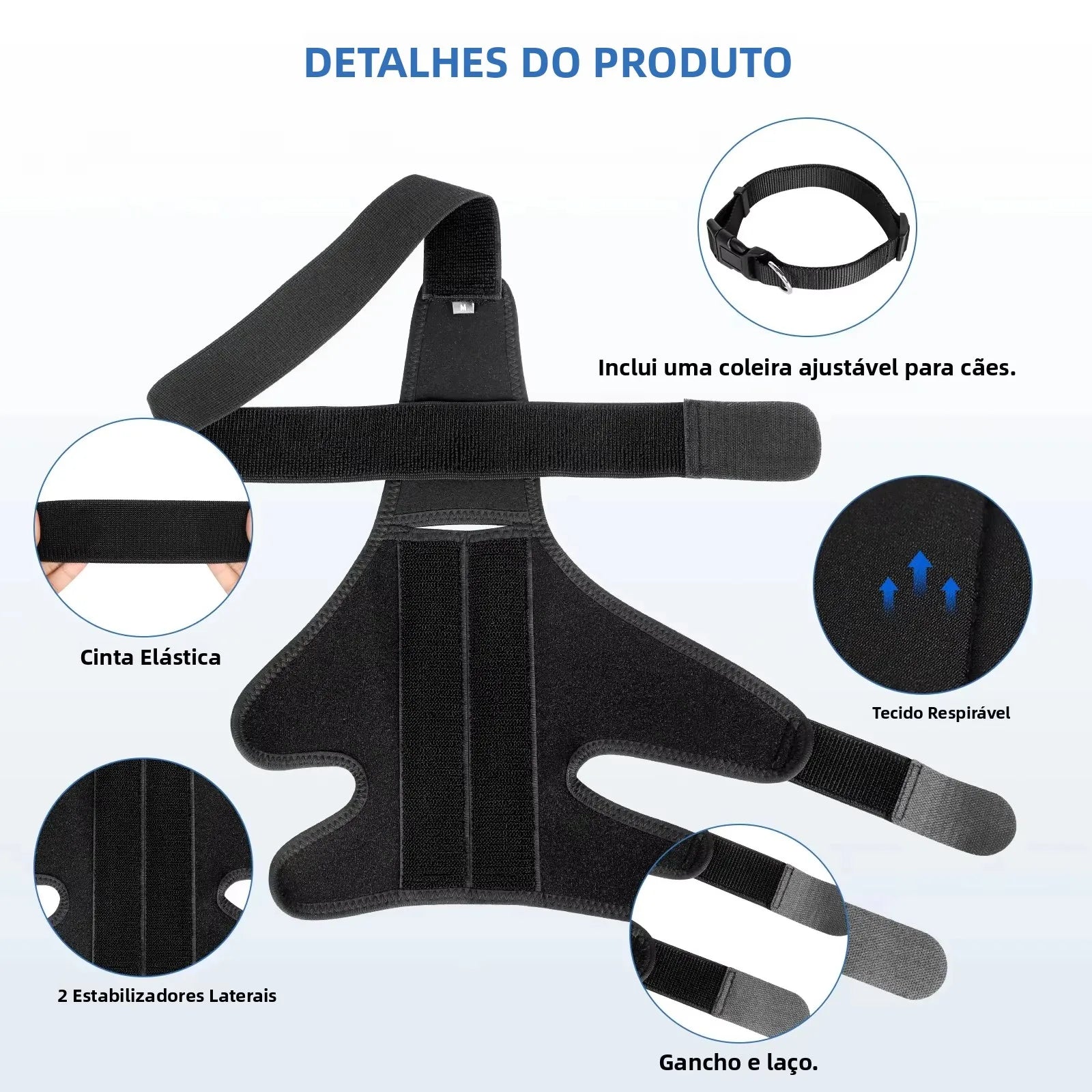 Pet Dog Knee Brace for Joint Pain Muscle Sore Leg Brace Rear Leg Bracer Support for Elderly Disabled Injured Dogs Knee Brace