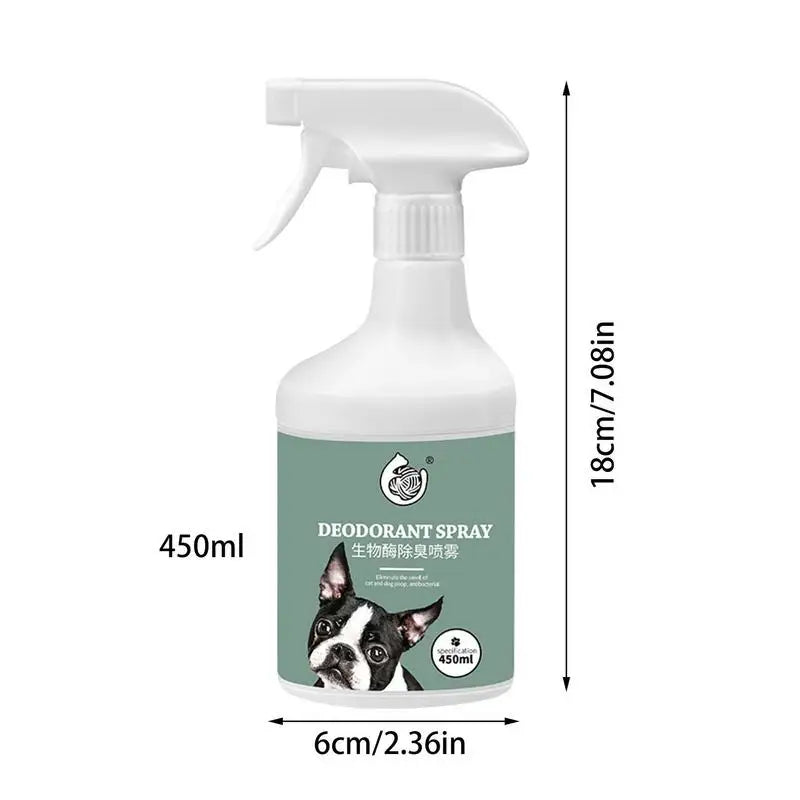 450ml Natural Dog Deodorant Spray Lasting Fragrance Perfume Cats Urine Deodorizer For Bathroom Kitchen Fabric And Closet