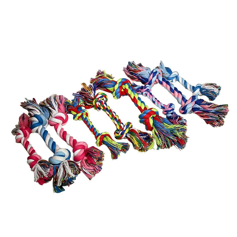 Durable Cotton Rope Slipper Knot Dog Chew Toy Small Dog Interactive Teeth Cleaning Molar Tartar Removal Safe Pet Chew Supplies