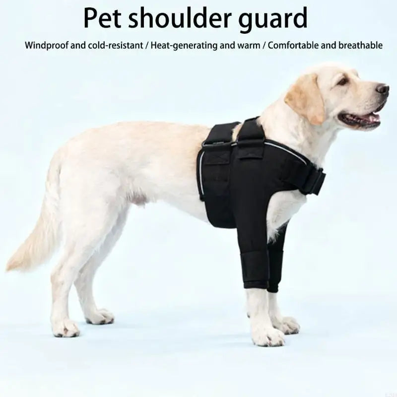 Adjustable Dog Shoulder Harness Knee Brace Joint Wrap for Front Leg Protecting