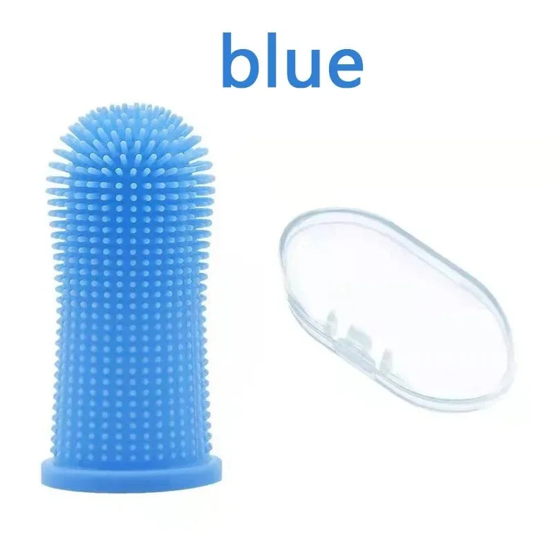 1/2/3pcs Dog Super Soft Pet Finger Toothbrush Teeth Cleaning Bad Breath Care Nontoxic Silicone Tooth Brush Tool
