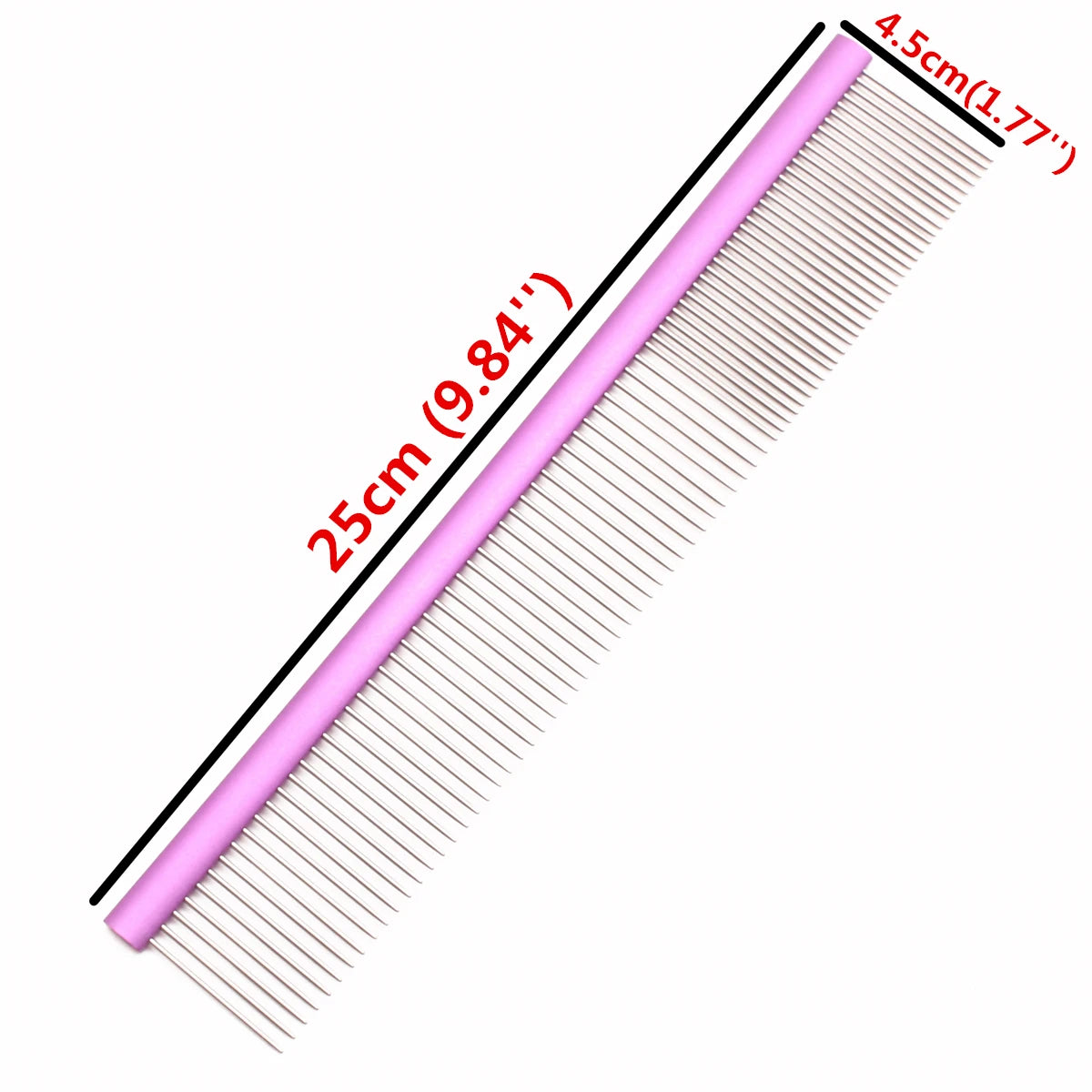 Pet Comb Aluminium Handle Dog Grooming Comb Colorful Cat Flur Comb Light Colorful Brush for Pet Salon Dropshipping