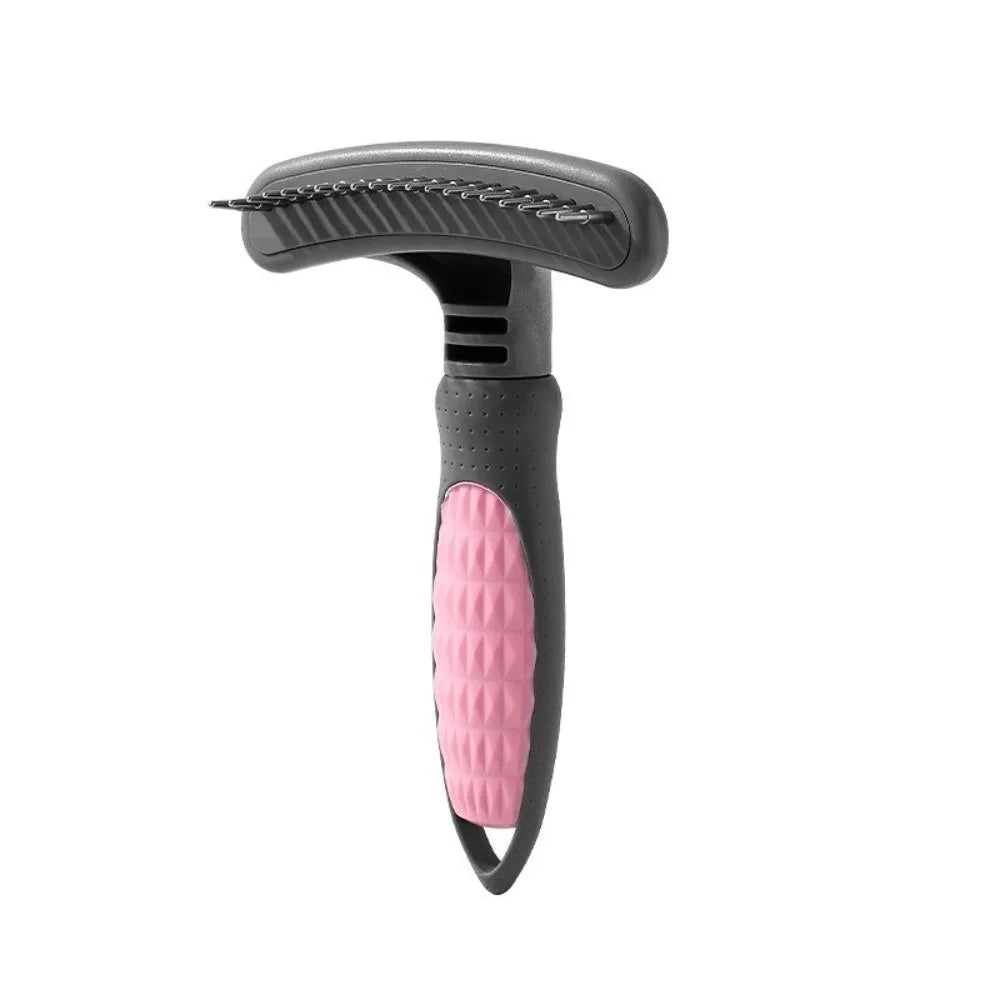 Large Size Pet Undercoat Rake 20 Single Row Rotating Pins 39 Double Row Rotating Pins Pet Hair Removal Brush