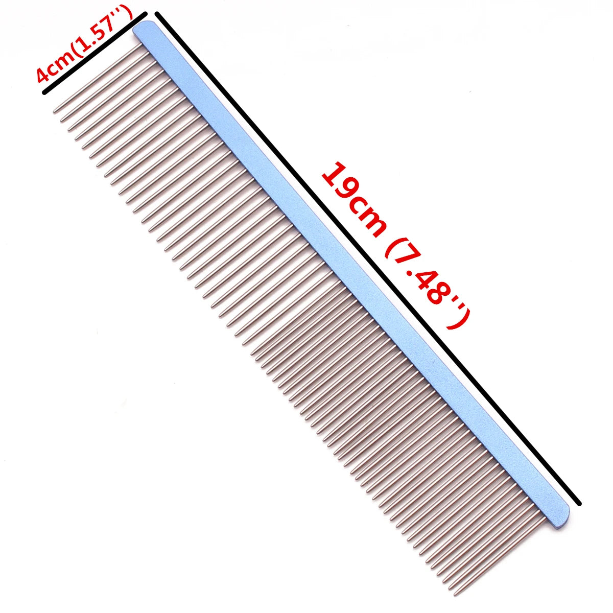 Pet Comb Aluminium Handle Dog Grooming Comb Colorful Cat Flur Comb Light Colorful Brush for Pet Salon Dropshipping