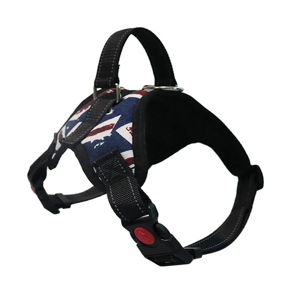 Adjustable Dog Harness Pet Large Dog Walk Out Harness Vest Collar with Hand Strap for Small Medium Large Dogs Pets Accessories
