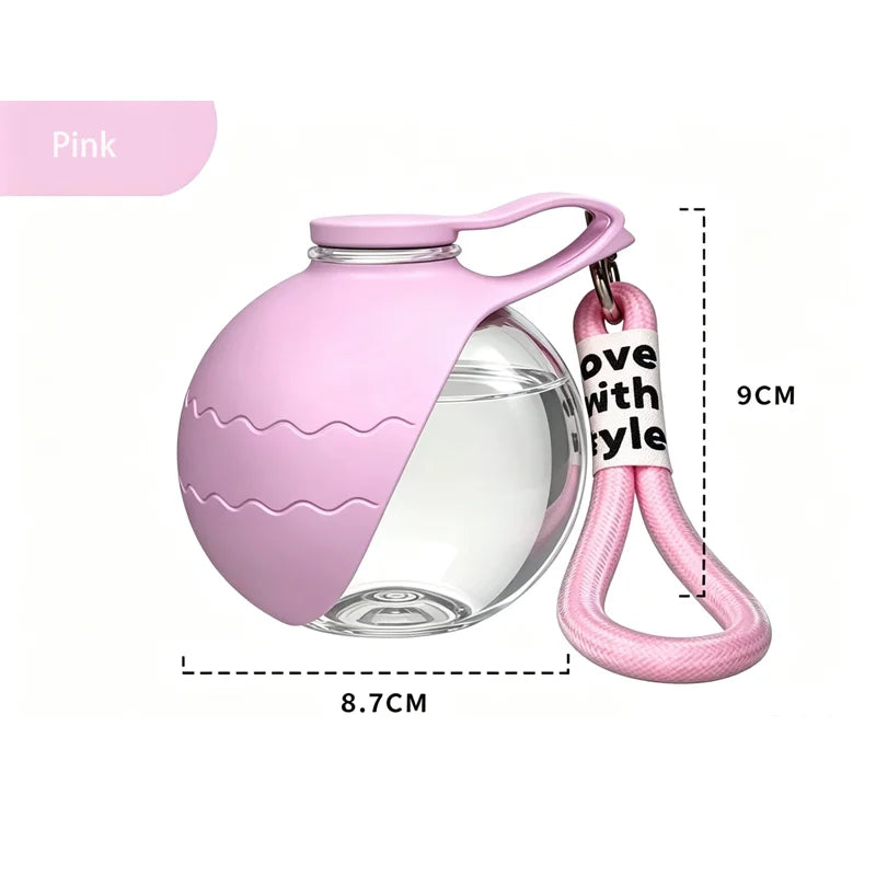 Fashion Leak-Proof Pet Dog Water Bottle With Collapsible Silicone Bowl Travel Cup For Dog And Cat Suitable For Outdoor Activitie