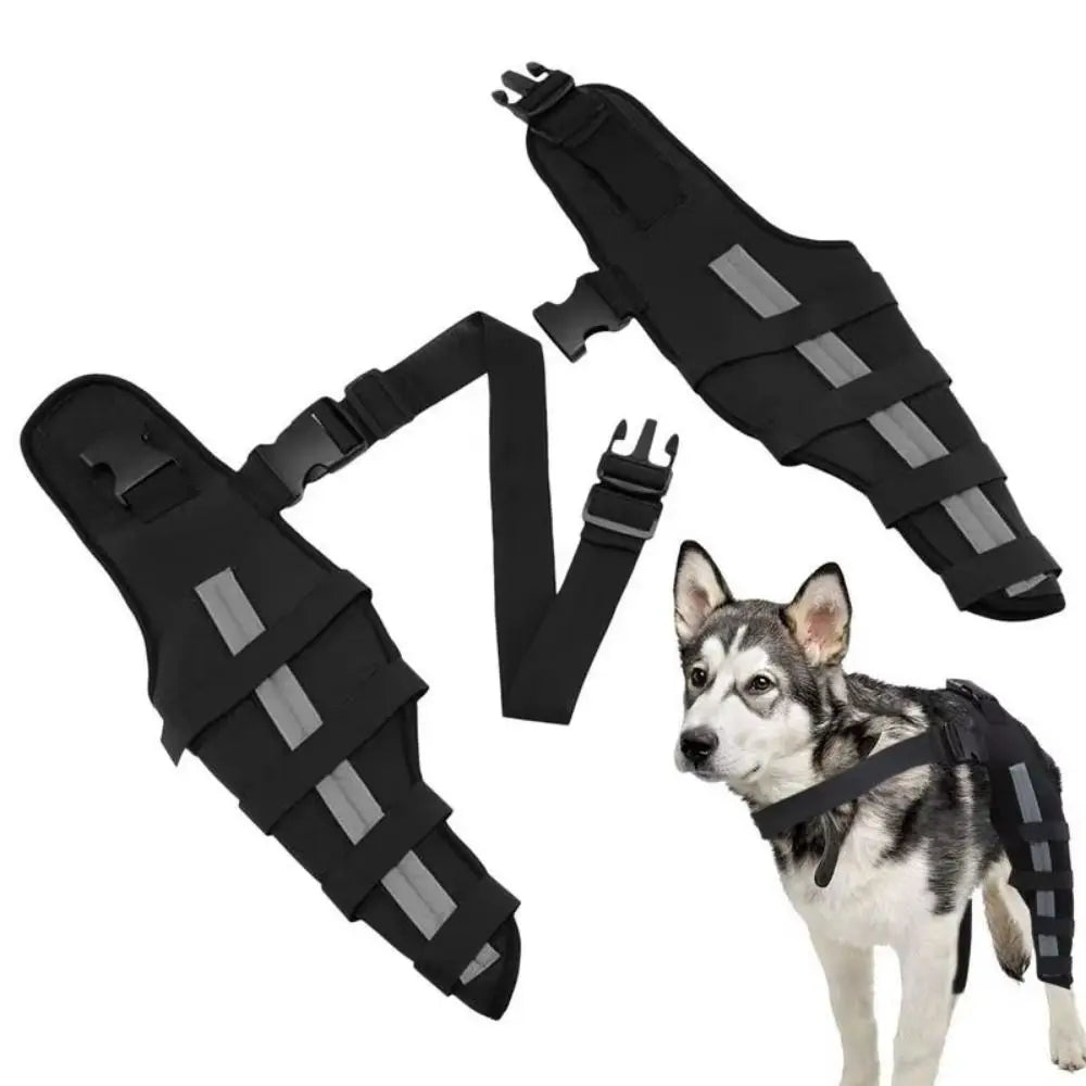 Adjustable Dog Knee Brace Breathable Comfortable Rear Leg Knee Brace with Reflective Strip Durable Dog Leg Support Brace