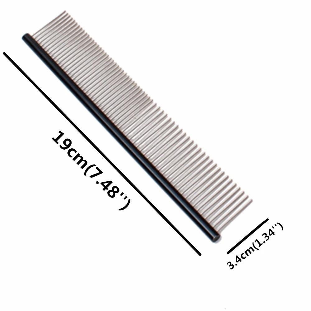 Pet Comb Aluminium Handle Dog Grooming Comb Colorful Cat Flur Comb Light Colorful Brush for Pet Salon Dropshipping